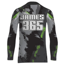 Load image into Gallery viewer, Motocross Racing Jersey Grey Green UPF30+ Dirt Bike Off-Road Shirt Men Kid Motorcycle XM182