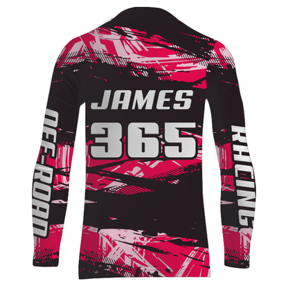 Girl Women Motocross Racing Jersey Pink Black UPF30+ Dirt Bike Shirt  Motorcycle Jersey XM220
