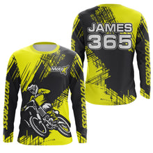 Load image into Gallery viewer, Yellow Motocross Racing Jersey Men Kid Upf30+ Dirt Bike Off-Road Shirt MX Jersey XM192