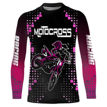 Load image into Gallery viewer, Women Motocross Jersey Pink UPF30+ Youth Dirt Bike Racing Girl Off-Road Shirt Motorcycle Jersey XM196