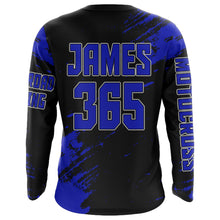 Load image into Gallery viewer, Motocross Jersey Youth Men Kid UPF30+ Blue Racing Dirt Bike Riding Jersey Motorcycle XM225