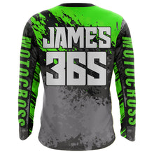 Load image into Gallery viewer, Motocross Racing Jersey Green Upf30+ Dirt Bike Shirt Men Women Kid MX Off-Road Jersey XM154