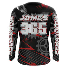 Load image into Gallery viewer, Red Motocross Racing Jersey Upf30+ Dirt Bike Shirt Kids Women Men Off-road Jersey XM199