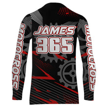 Load image into Gallery viewer, Red Motocross Racing Jersey Upf30+ Dirt Bike Shirt Kids Women Men Off-road Jersey XM199