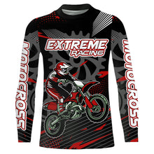 Load image into Gallery viewer, Red Motocross Racing Jersey Upf30+ Dirt Bike Shirt Kids Women Men Off-road Jersey XM199