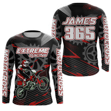 Load image into Gallery viewer, Red Motocross Racing Jersey Upf30+ Dirt Bike Shirt Kids Women Men Off-road Jersey XM199