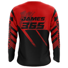 Load image into Gallery viewer, Motocross MX Racing Jersey Men Kid Women UPF30+ Red Off-road Dirt Bike Riding Shirt XM233