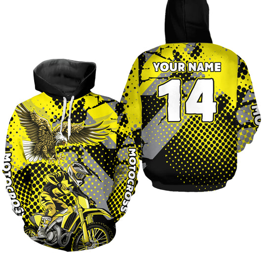 Eagle Motocross Hoodie for Men Women Dirt Bike Racing Hoodie Custom Riding Shirt MH163