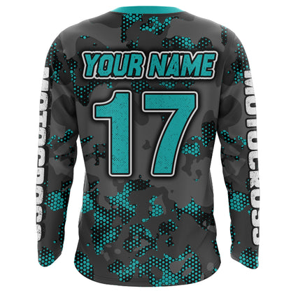 Motocross Jersey UPF30+ Youth Dirt Bike MX Racing Kid Men Women Off-Road Motorcycle Shirt XM112