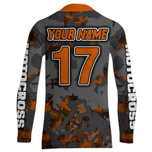 Load image into Gallery viewer, Motocross Jersey Orange Upf30+ Dirt Bike MX Racing Kid Men Women Motorcycle Shirt XM112