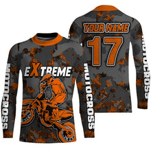 Load image into Gallery viewer, Motocross Jersey Orange Upf30+ Dirt Bike MX Racing Kid Men Women Motorcycle Shirt XM112