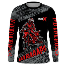 Load image into Gallery viewer, Motocross Jersey Kid Men Dirt Bike Racing Shirt Upf30+ Off-road Motorcycle Jersey Red XM202