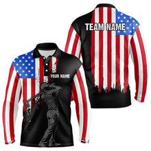 Load image into Gallery viewer, Custom American Flag Golf Polo Shirt for Men Women US Golf Polo Shirt Patriotic MMG41