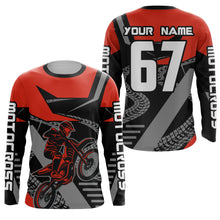 Load image into Gallery viewer, Red Motocross Racing Jersey Women Men Kid Motorcycle Dirt Bike Shirt XM292