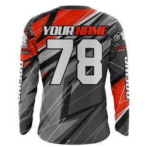 Red Motocross Racing Jersey Kid Women Men Dirt Bike Shirt Upf30+ Off-Road Riding Shirt XM249