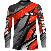 Load image into Gallery viewer, Red Motocross Racing Jersey Kid Women Men Dirt Bike Shirt Upf30+ Off-Road Riding Shirt XM249