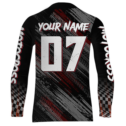 American Flag Motocross Jersey UPF30+ Youth Dirt Bike Shirt Patriotic Extreme MX Racing Shirt XM123