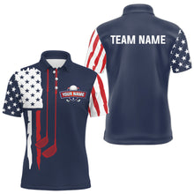 Load image into Gallery viewer, Custom American Flag Golf Polo Shirt Patriotic for Men Women US Golf Polo Shirt MMG53