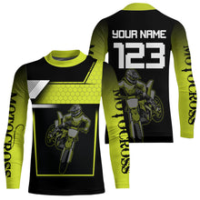 Load image into Gallery viewer, Lime Green Motocross Jersey Men Kid Women Custom Racing Dirt Bike Racing Shirt XM339