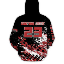 Load image into Gallery viewer, Custom ATV Motocross Hoodie for Men Women Quad Bike Shirt Red ATV Racing Hoodie MHATV09