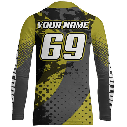 Custom Motocross Jersey Youth UPF30+ Racing Dirt Bike Shirt Men Kid Off-Road MX Riding Jersey XM153