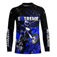 Load image into Gallery viewer, Jersey Custom Motocross UPF30+ Blue Dirt Bike Racing Jersey Men Women Kid Motorcycle Shirt XM20