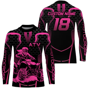 ATV Racing Jersey Custom ATV Jersey For Youth Girl Women ATV Quad Bike Shirt MX98