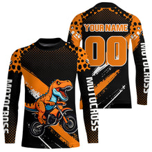 Load image into Gallery viewer, Custom Dinosaur Motocross Racing Jersey Dirt Bike Jersey Men Kid Women Off Road Shirt XM382