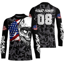 Load image into Gallery viewer, Motocross Jersey Dirt Bike US Flag Motorcycle Racing Shirt For Kid Men Women XM327