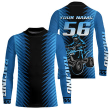 Load image into Gallery viewer, Blue ATV Motocross Racing Jersey Custom ATV Shirts Kid Women Men Quad Jersey MX110