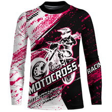 Load image into Gallery viewer, MX Racing Jersey Biker Girl Motocross Shirt UPF30+ Off-Road Youth Dirt Bike Motorcycle XM169