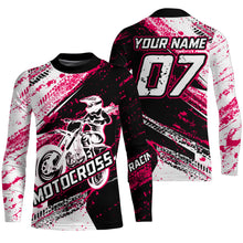 Load image into Gallery viewer, MX Racing Jersey Biker Girl Motocross Shirt UPF30+ Off-Road Youth Dirt Bike Motorcycle XM169