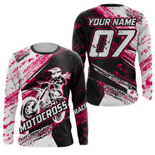 Load image into Gallery viewer, MX Racing Jersey Biker Girl Motocross Shirt UPF30+ Off-Road Youth Dirt Bike Motorcycle XM169