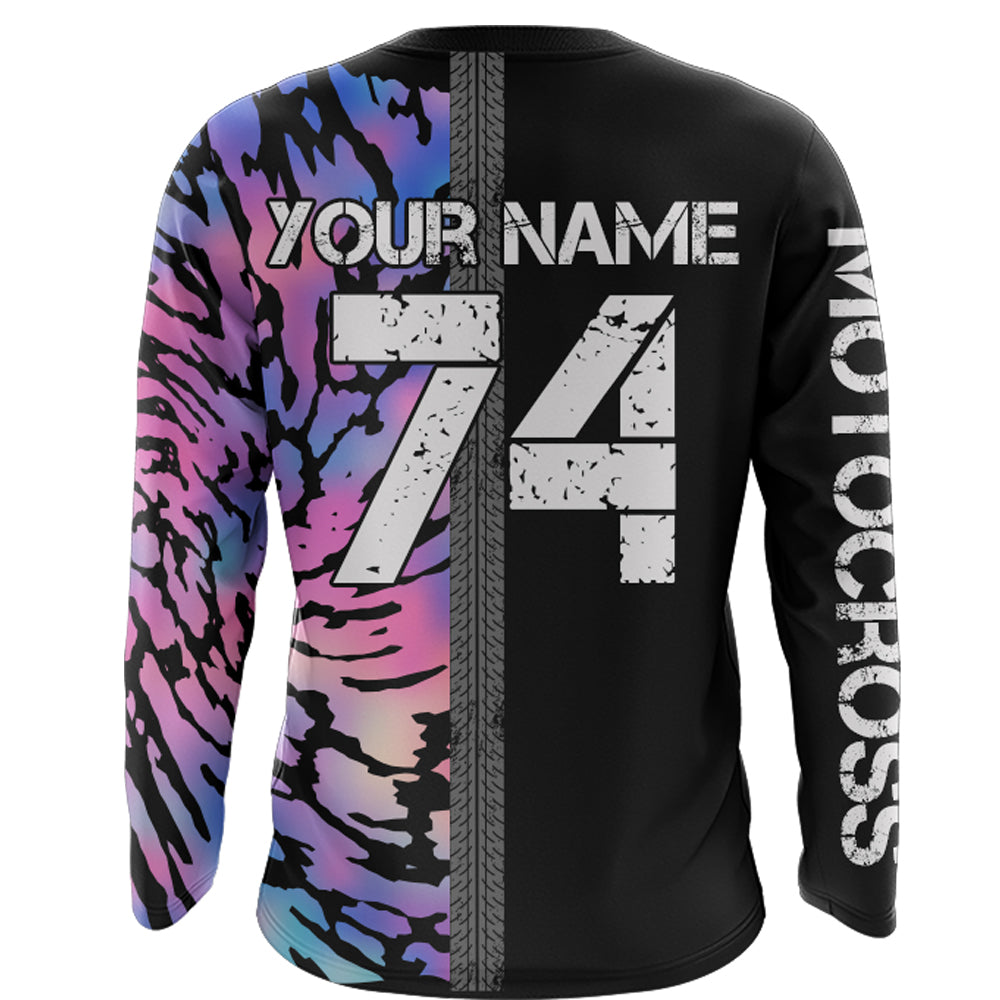 Motocross Jersey Personalized UPF30+ Dirt Bike Racing Jersey Men Kid Motorcycle Shirt XM32