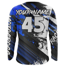 Load image into Gallery viewer, Motocross Jersey Blue Upf30+ Youth Kid Men Racing Dirt Bike Shirt Off-Road Motorcycle XM36