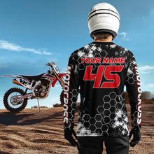 Load image into Gallery viewer, Custom ATV Racing Jersey Red-Black ATV Motocross Shirt ATV Jersey for Men Kid Women MX117