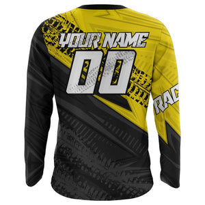 Yellow Motocross Racing Jersey Upf30+ Kid Men Women Dirt Bike Shirt Off-road Jersey XM285