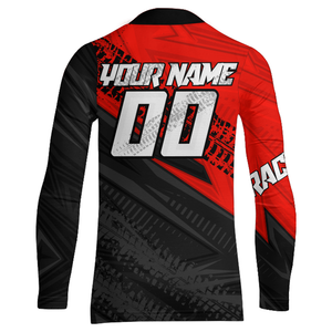 Red Motocross Racing Jersey Upf30+ Kid Men Women Dirt Bike Shirt Off-road Jersey XM285