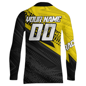 Yellow Motocross Racing Jersey Upf30+ Kid Men Women Dirt Bike Shirt Off-road Jersey XM285