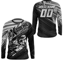 Load image into Gallery viewer, White Black Motocross Racing Jersey Upf30+ Kid Men Women Dirt Bike Shirt Off-road Jersey XM285