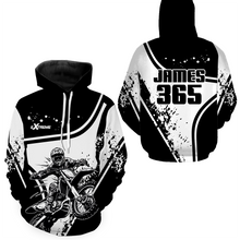 Load image into Gallery viewer, Personalized Motocross Hoodie Dirt Bike Racing Hoodie Men Women MH123