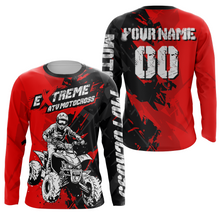 Load image into Gallery viewer, ATV Motocross Racing Jersey Red Upf30+ Kid Men Quad Bike Shirt ATV Off-Road Jersey MX32