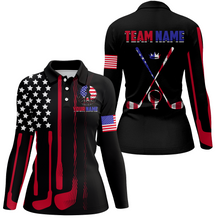 Load image into Gallery viewer, American Flag Golf Polo Shirt Custom for Men Women Patriotic Golf Polo US Shirt MMG40