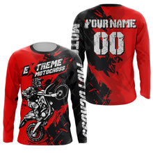 Load image into Gallery viewer, Red Motocross Racing Jersey UPF30+ Youth Mens Women Kids Dirt Bike Shirt Off-Road Motorcycle XM60