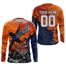 Load image into Gallery viewer, Orange ATV Racing Jersey Custom ATV Motocross Shirt Kid Women Men ATV Jersey MX131