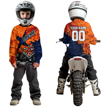 Load image into Gallery viewer, Orange ATV Racing Jersey Custom ATV Motocross Shirt Kid Women Men ATV Jersey MX131