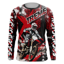 Load image into Gallery viewer, Motocross Jersey Red UPF30+ Youth Xtreme Dirt Bike Shirt Kids Men Off-road MX Racing XM135