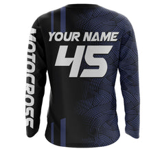 Load image into Gallery viewer, Custom Motocross Racing Jersey Adult&amp;Kid Dirt Bike Blue Off-Road MX Shirt Motorcycle XM74