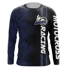 Load image into Gallery viewer, Custom Motocross Racing Jersey Adult&amp;Kid Dirt Bike Blue Off-Road MX Shirt Motorcycle XM74