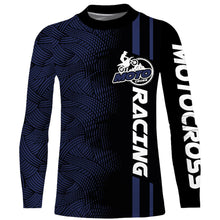 Load image into Gallery viewer, Custom Motocross Racing Jersey Adult&amp;Kid Dirt Bike Blue Off-Road MX Shirt Motorcycle XM74
